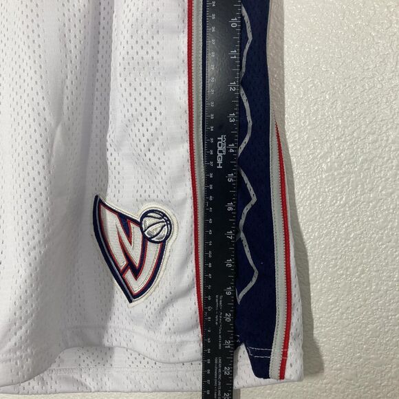Vintage New Jersey Nets Shorts Mens 46 White Mesh NBA Basketball Champion 90s - Picture 9 of 16